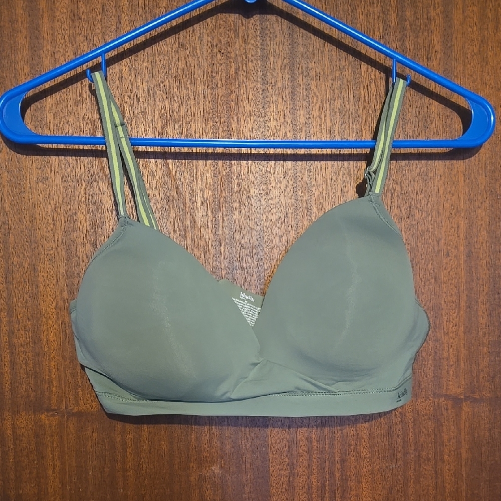 Kindly Olive Green Bra, Size M
